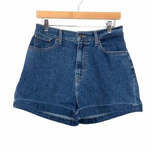 Levi’s Denim High Rise Shorts Sz 29 Fixed Cuff Hem